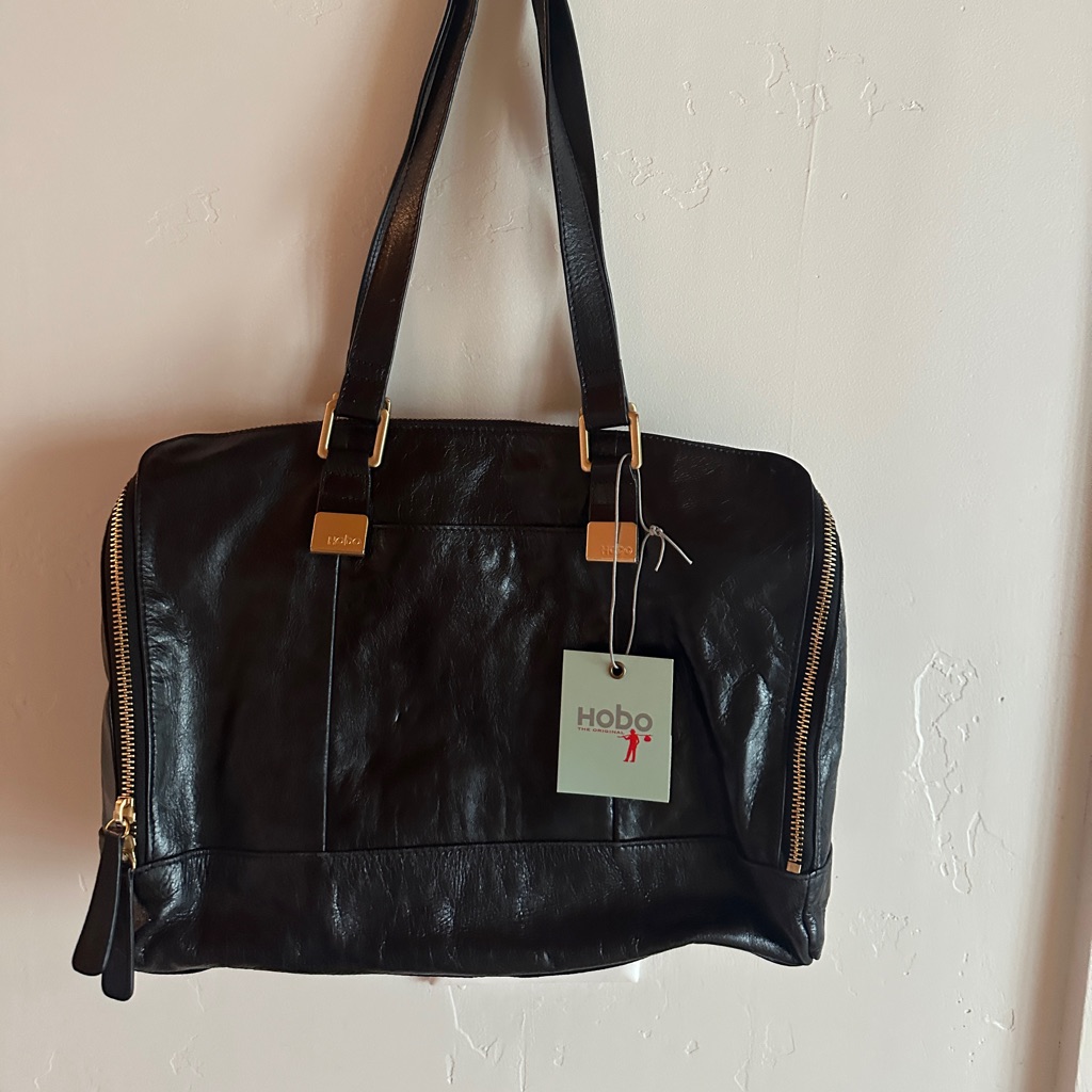 Hobo Black Leather Bag